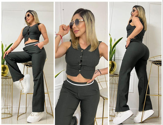 NUEVO Conjunto 2 Piezas: Chaleco-Pantalon