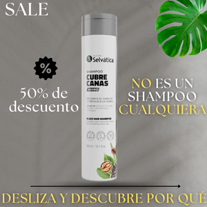 NUEVO Shampoo CubreCanas 300ml🧔🏻‍♂️: FUSIÓN SELVATICA🫙(CABELLO OSCURO)